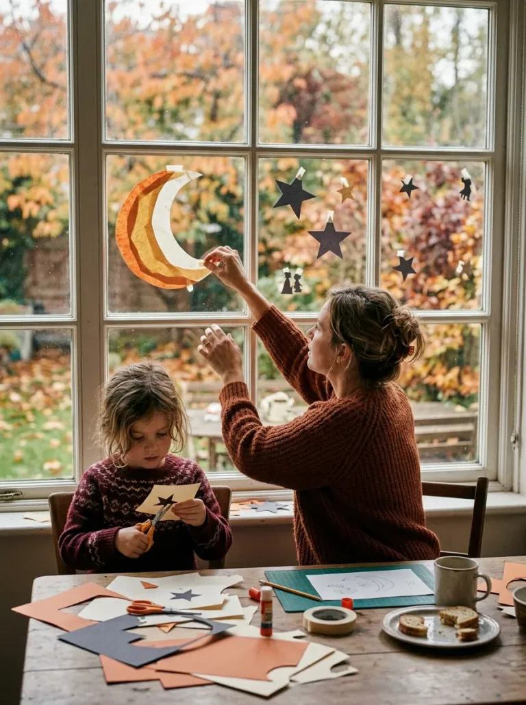 Paper Moon Window Art