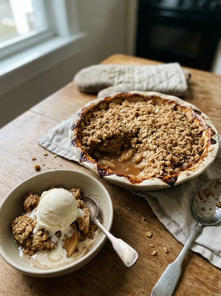 Apple Crisp with Oat Topping