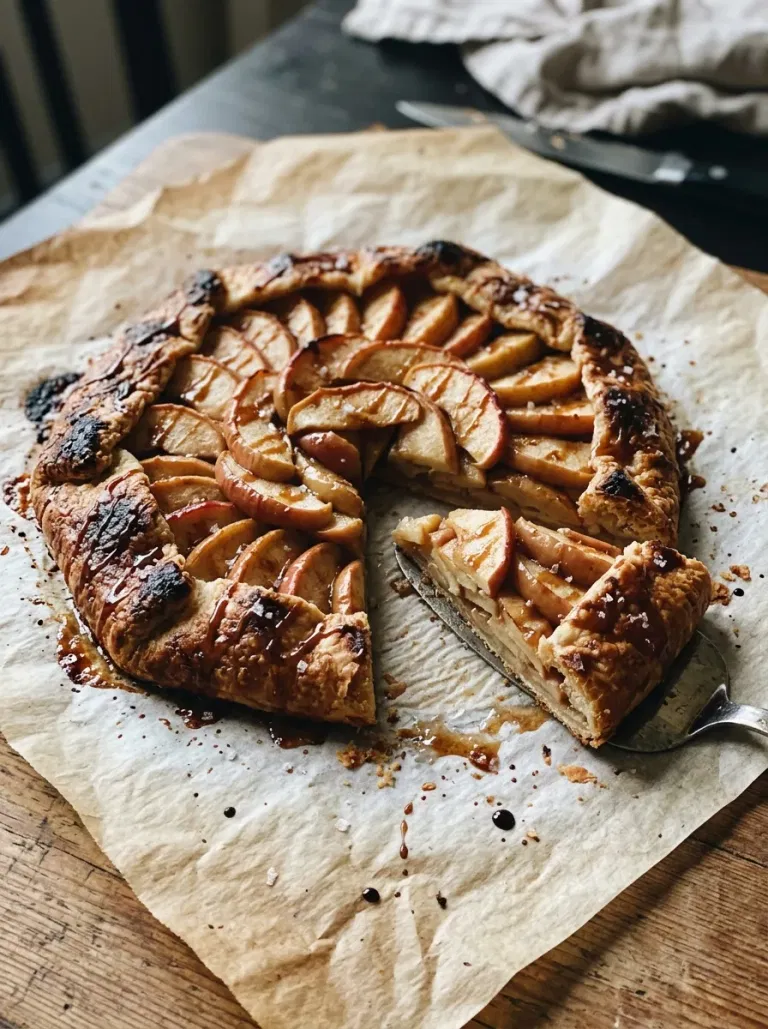 Salted Caramel Apple Galette