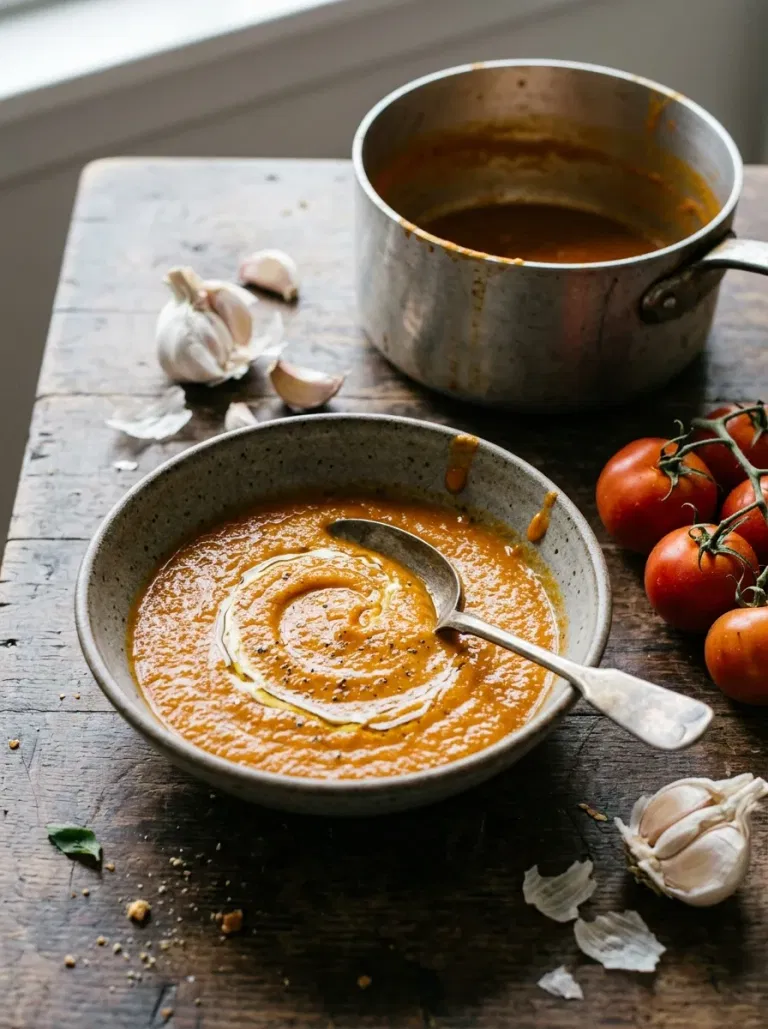 Creamy Pumpkin Tomato Soup