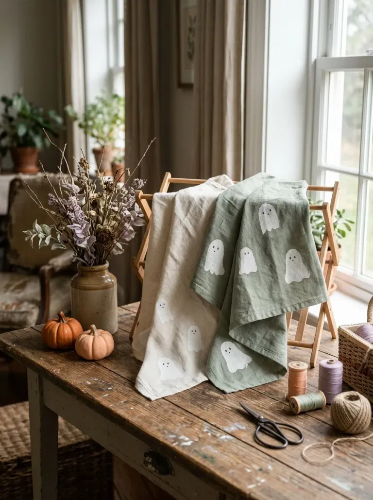 Cottage Ghost Tea Towel Set