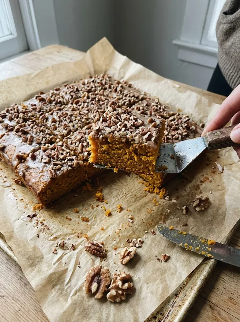 Pumpkin Pecan Sheet Bars