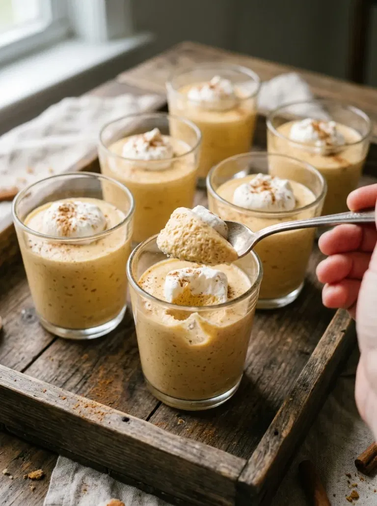 Pumpkin Pie Mousse Glasses