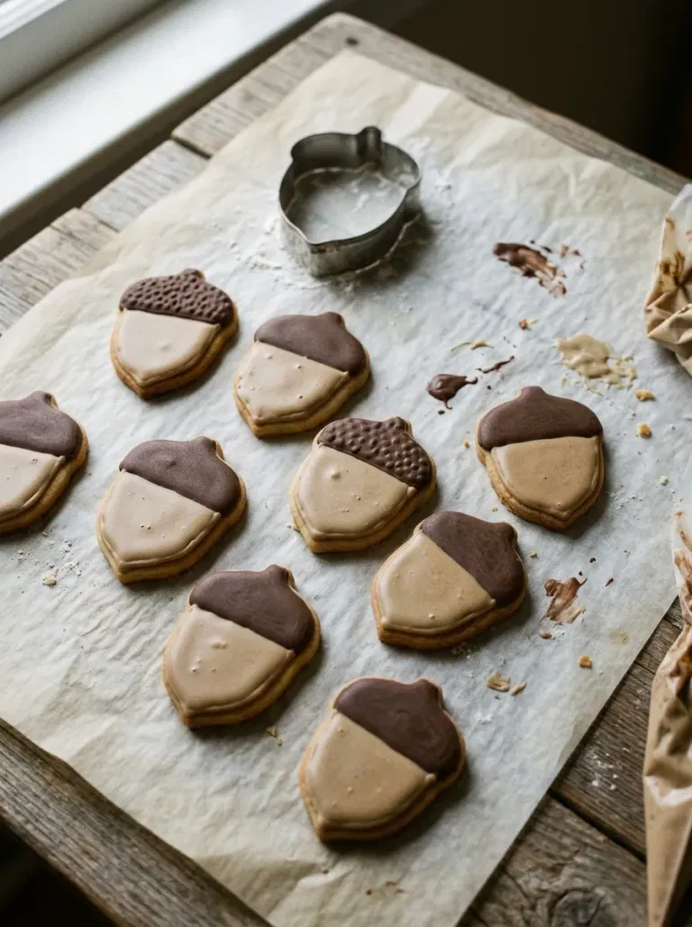 Acorn Cutout Cookies