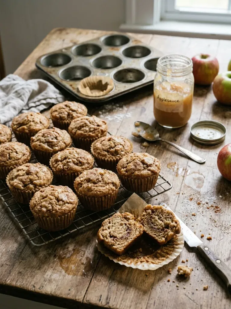 Apple Sauce Cinnamon Muffins