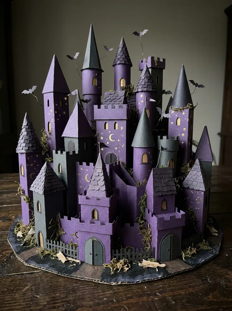 Mini haunted house village Halloween advent calendar