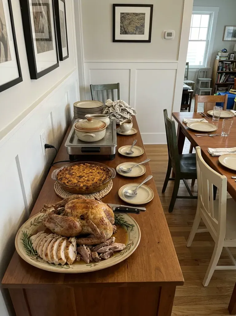 Assign a Sideboard for Hot Dishes