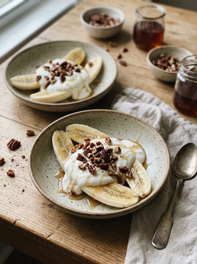 Toasted Pecan Banana Splits