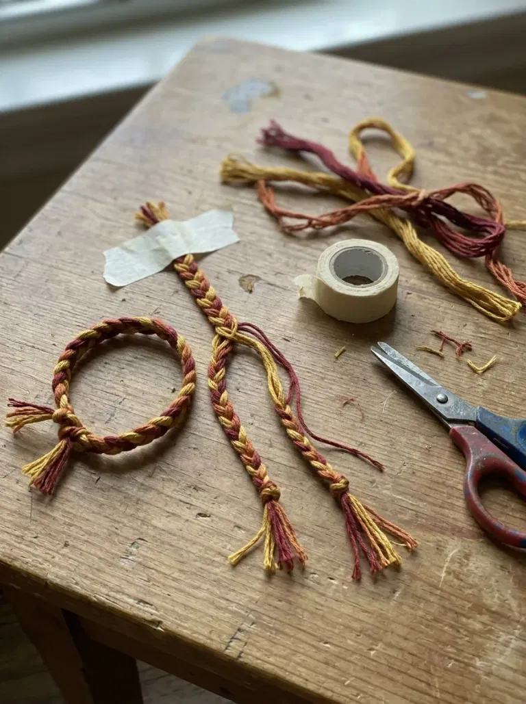 Harvest-Themed Friendship Bracelets