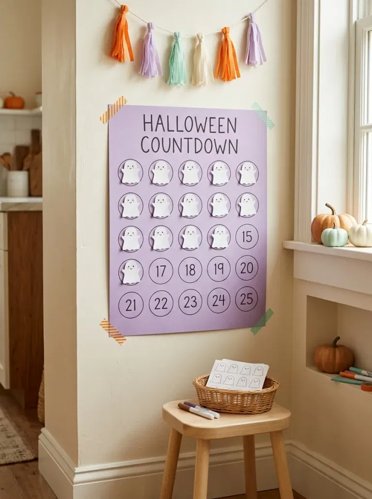 Friendly Ghost Sticker Chart