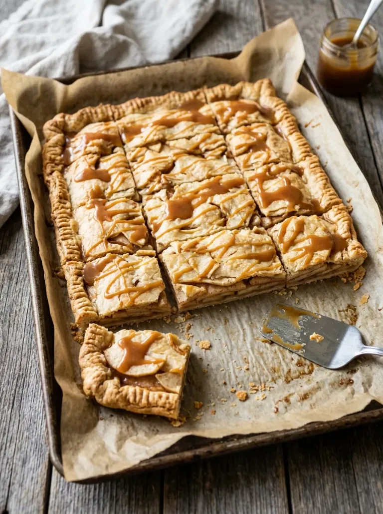 Caramel Apple Slab Pie
