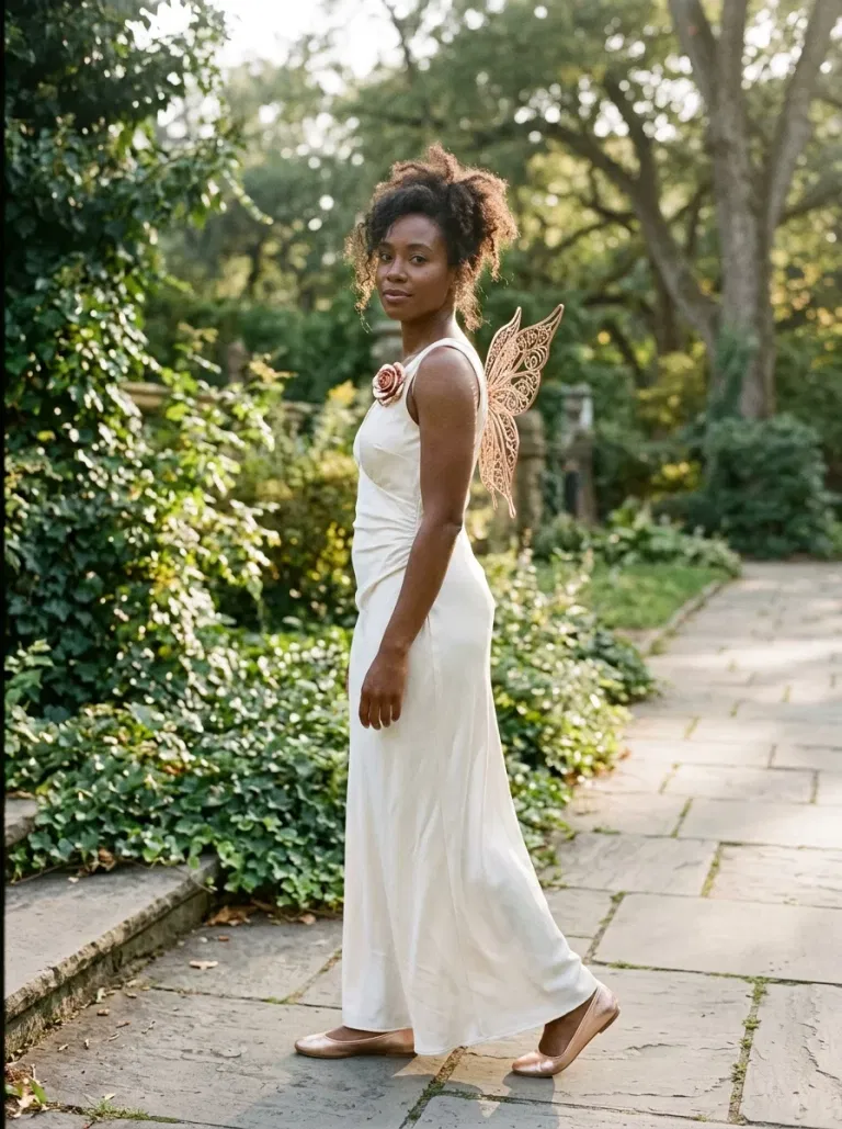 Metallic Rose Angel