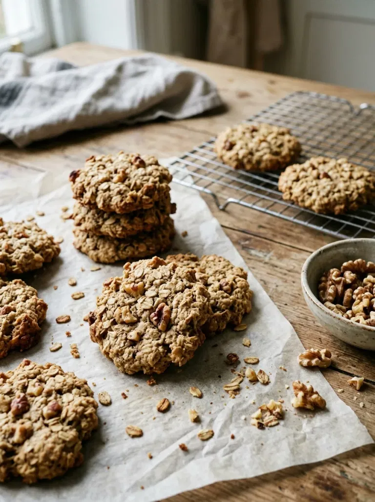 Toasted Walnut Oatmeal Cookies