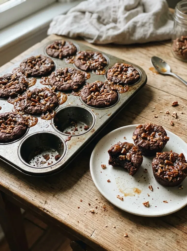 Pecan Pie Brownie Bites