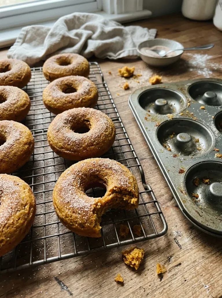 Pumpkin Spice Baked Doughnuts