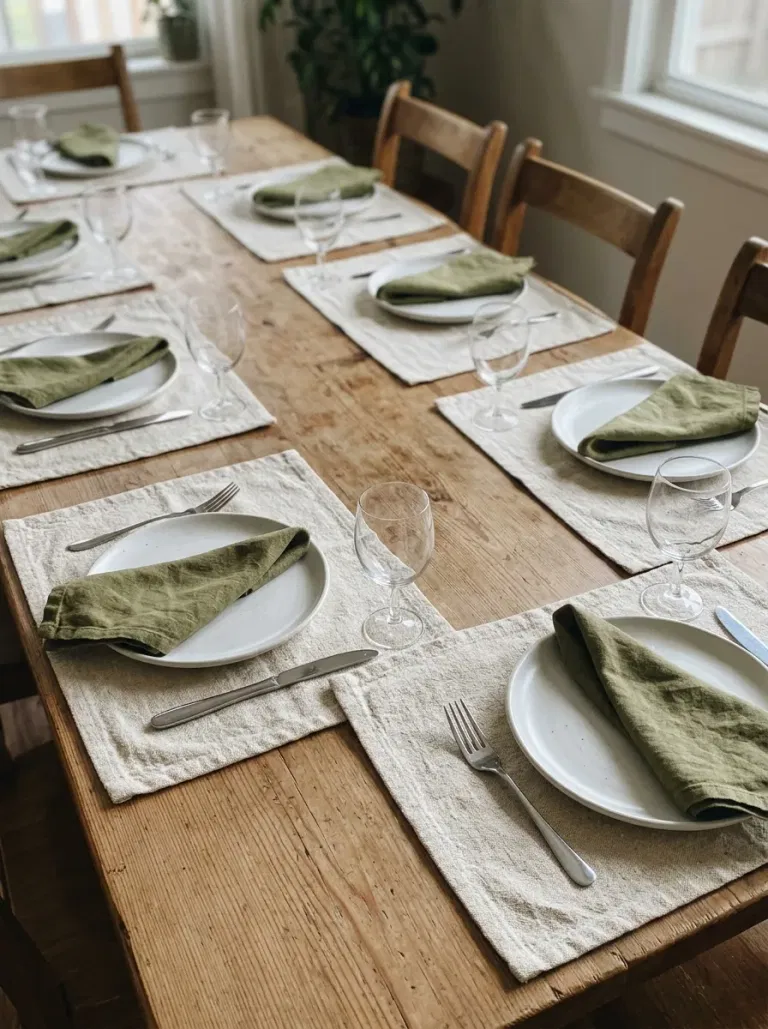 Use Washable Placemats for Each Guest