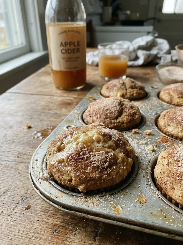 Apple Cider Doughnut Muffins