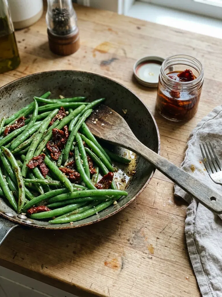 Green Beans with Sun-Dried Tomato