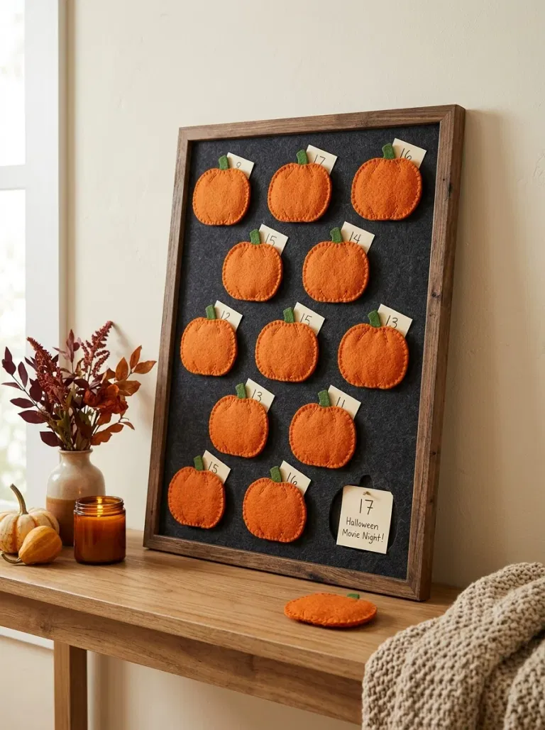 Reusable Felt Pumpkin Board