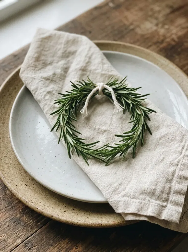 Rosemary Wreath Napkin Ring
