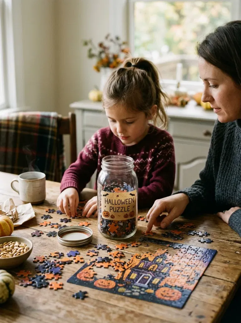 Halloween Puzzle Jar