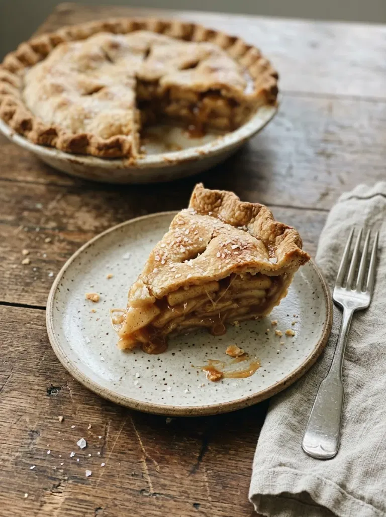 Salted Caramel Apple Pie