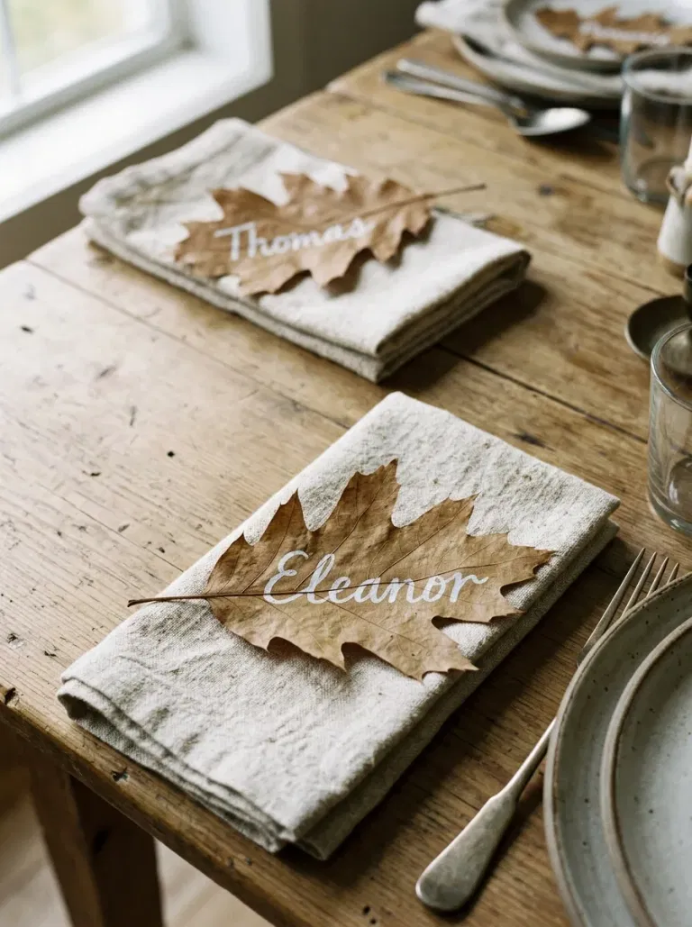 Single Leaf Place Cards
