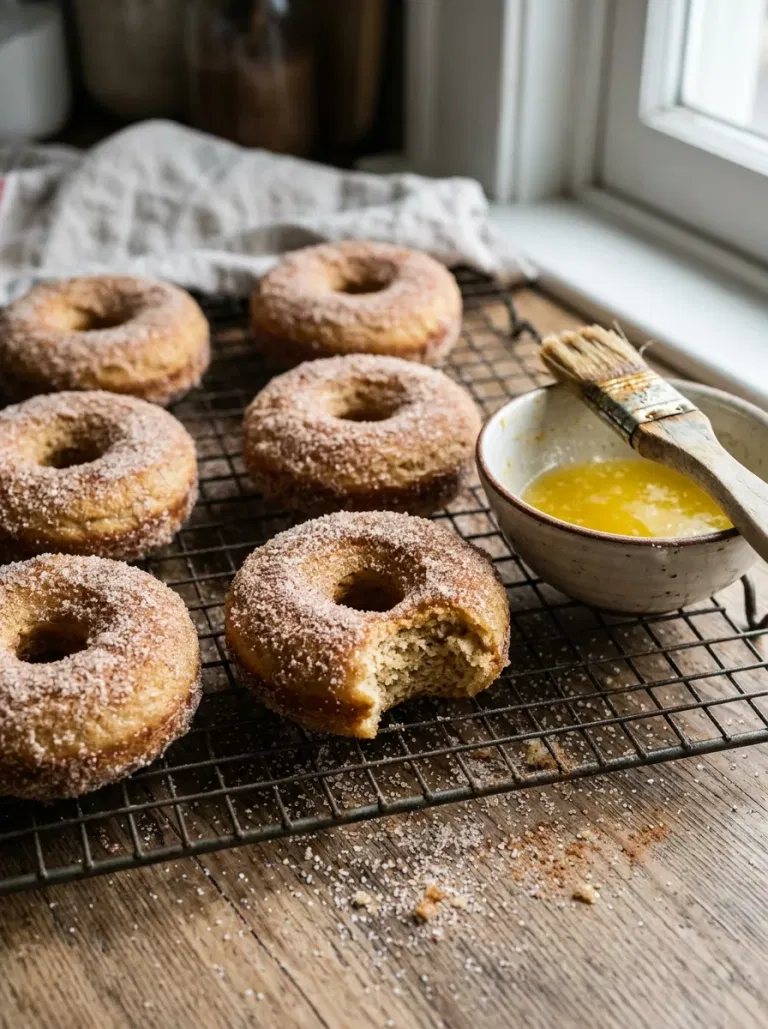 Cinnamon Sugar Baked Doughnuts