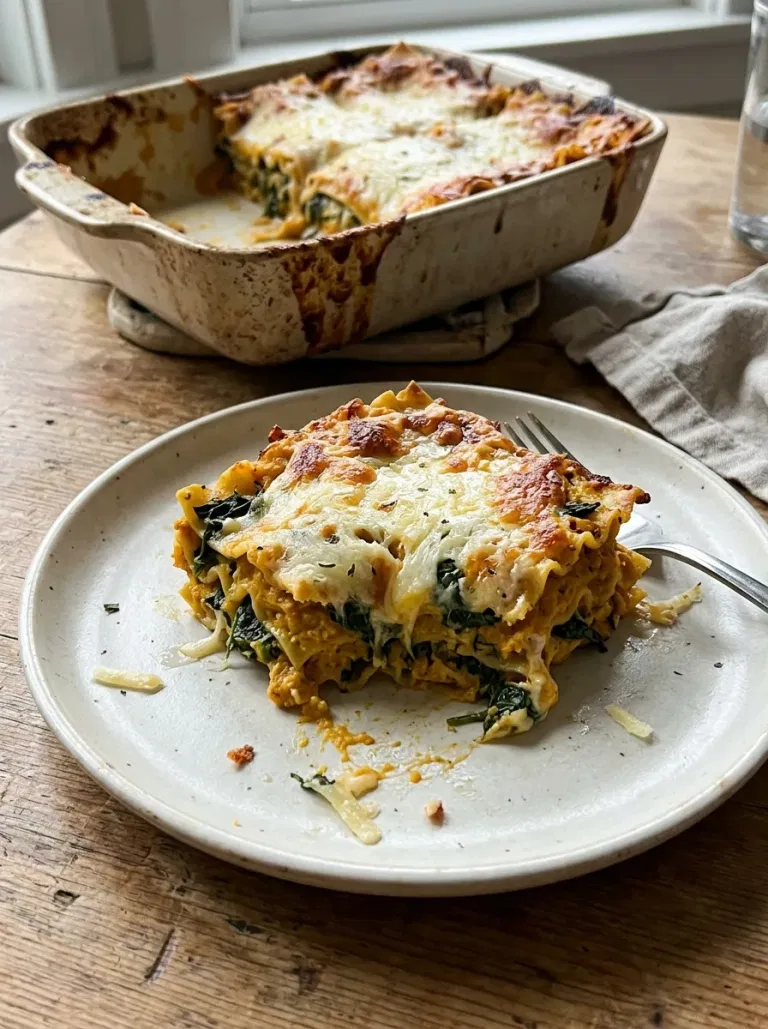 Spinach Pumpkin Lasagna
