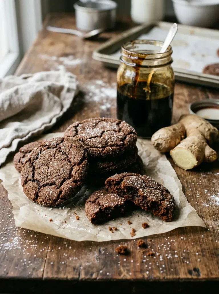 Molasses Ginger Crinkles