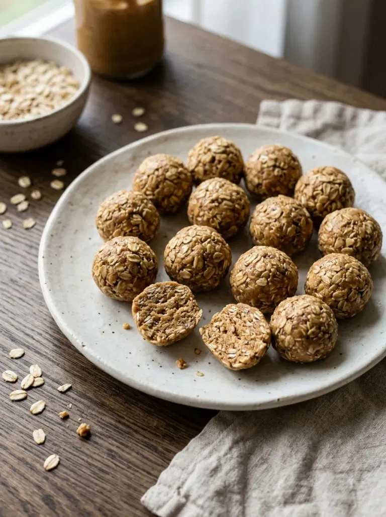 No-Bake Oat Peanut Butter Bites