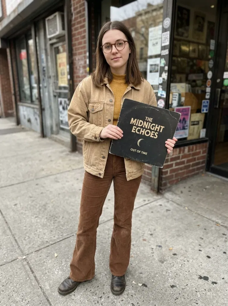 Seventies Record-Shop Clerk