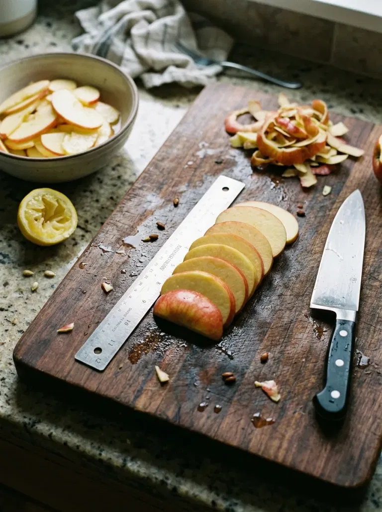 Slice Apples a Quarter Inch Thick