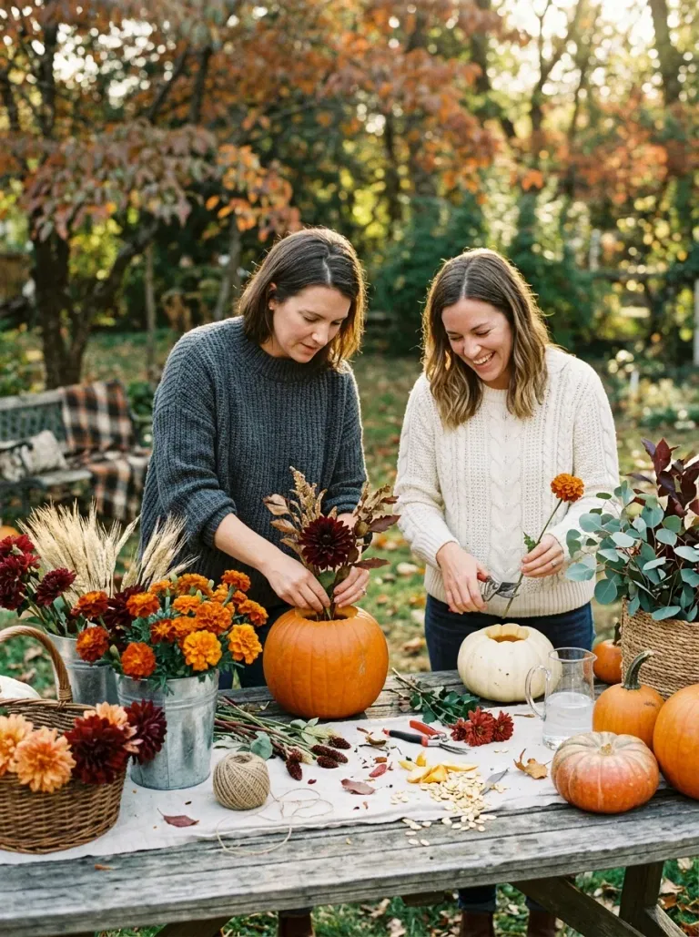 Pumpkin Vase Flower Bar