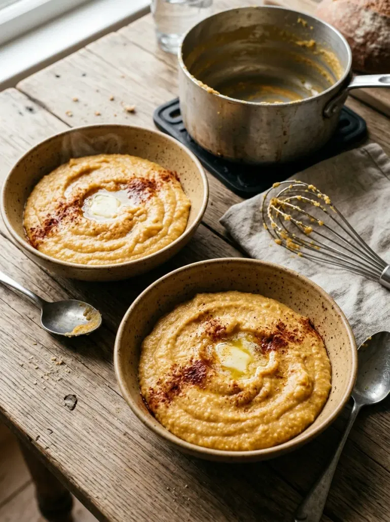 Creamy Pumpkin Polenta Bowls
