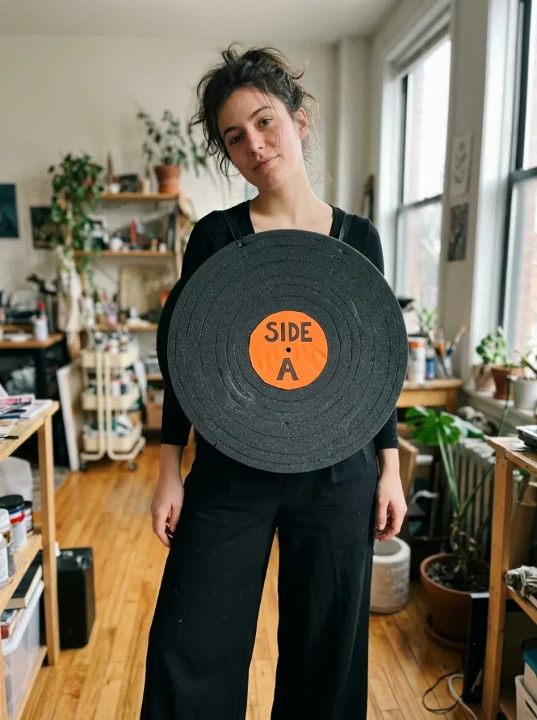 Spinning Vinyl Record