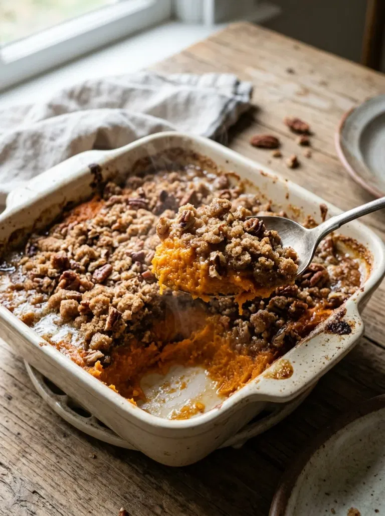 Brown Sugar Pecan Sweet Potato Bake
