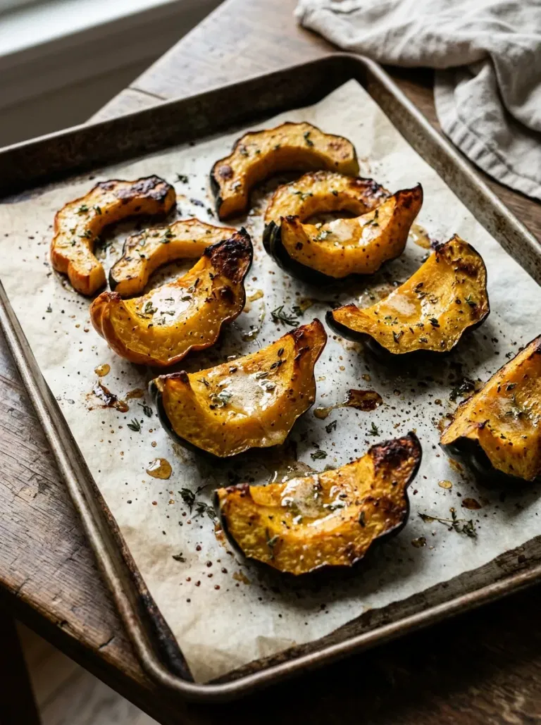 Honey Butter Roasted Acorn Squash