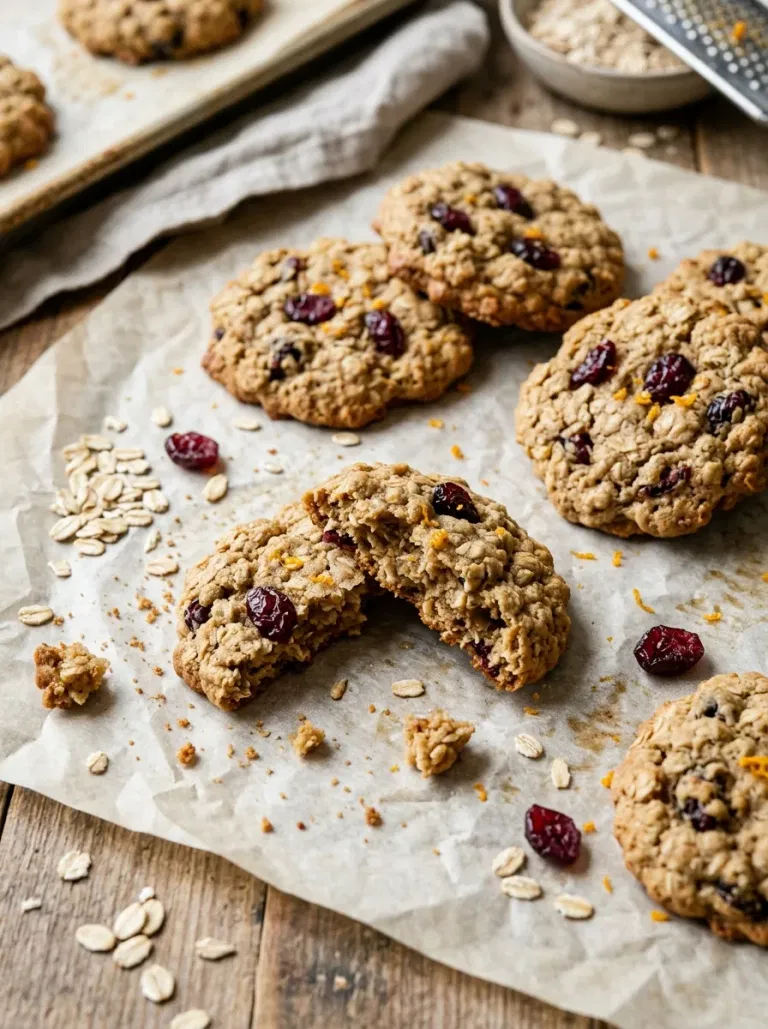 Cranberry Orange Oat Cookies