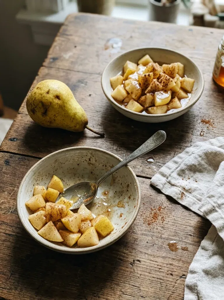 Honey Cinnamon Pear Bowls