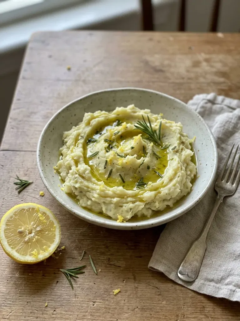 Olive Oil, Lemon, and Rosemary Mash