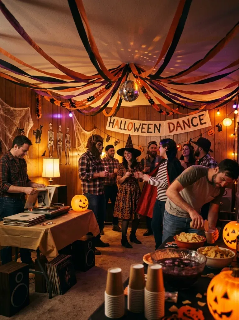 Retro Halloween Dance Room