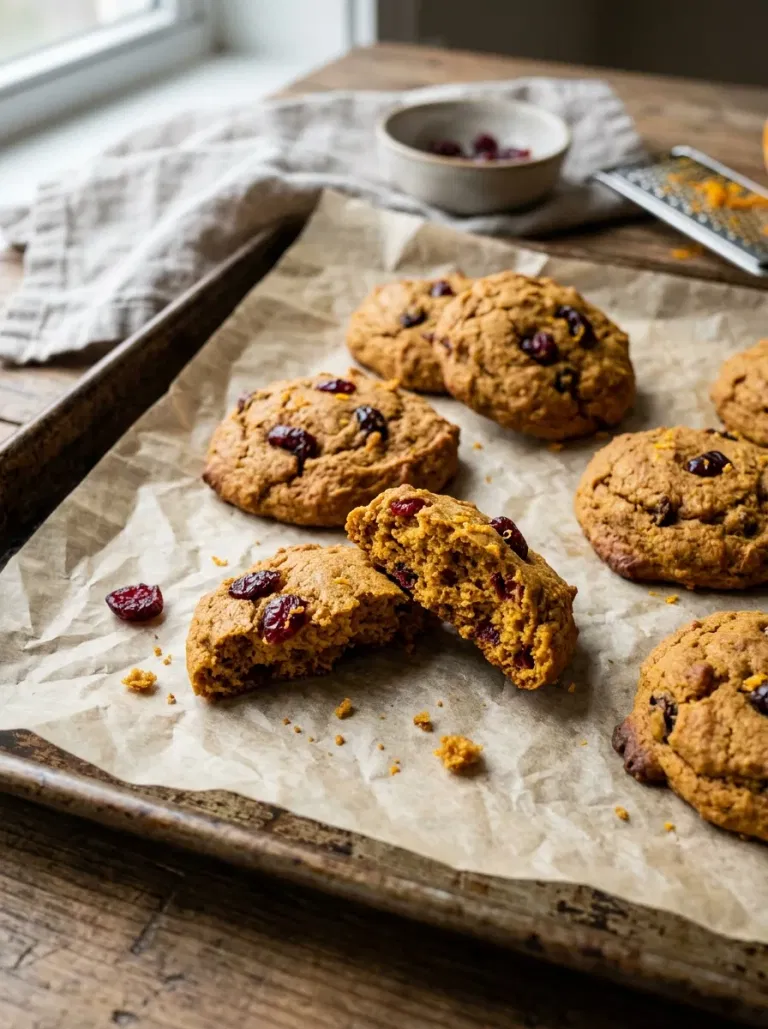Cranberry Orange Pumpkin Cookies