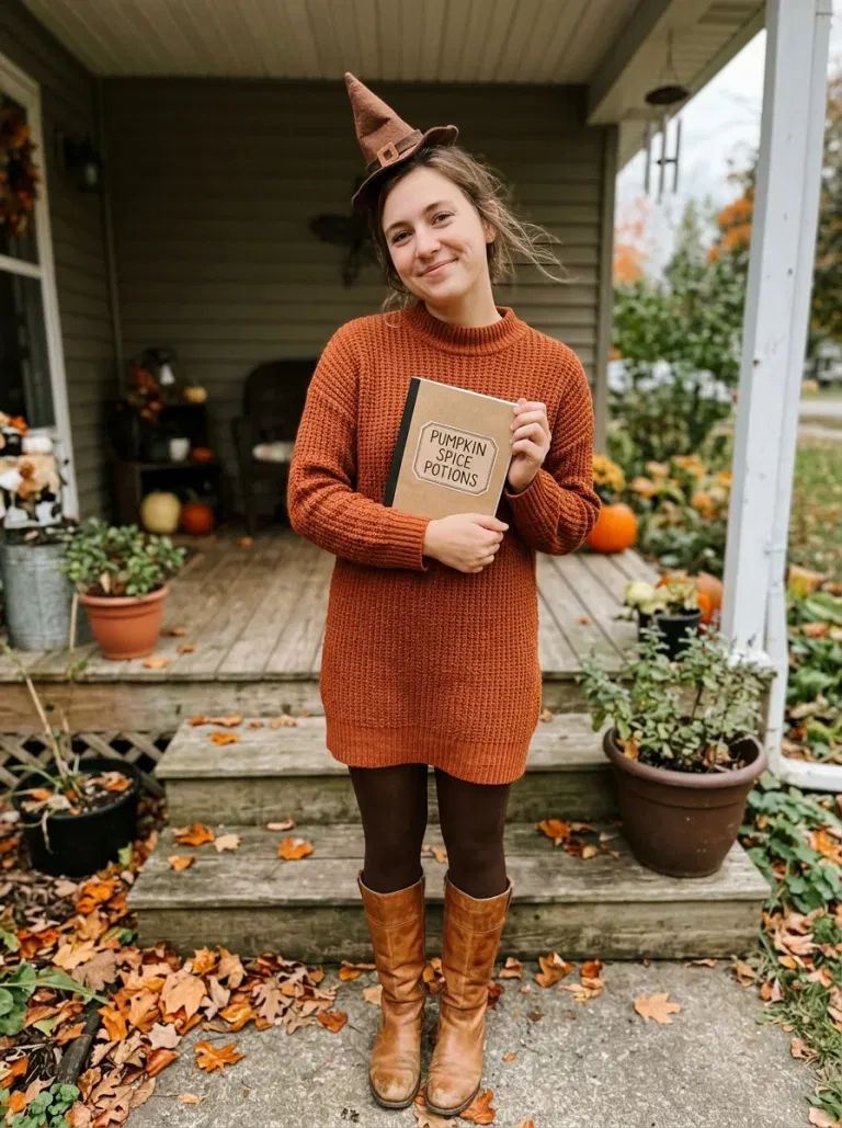 Pumpkin-Spice Spellbook Keeper