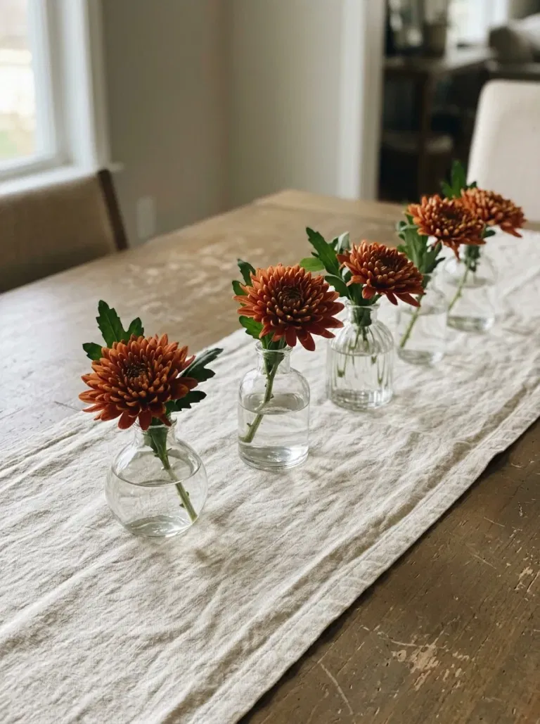 Rust Flower Bud Vases