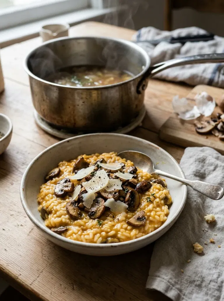 Pumpkin Mushroom Risotto