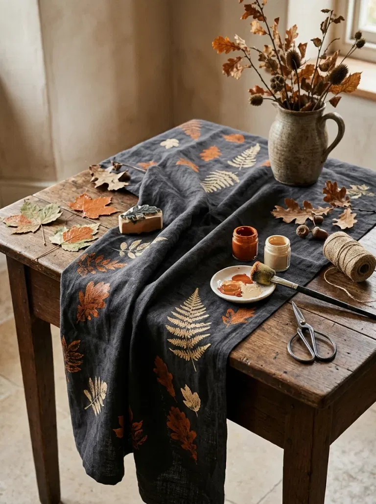 Charcoal Tablecloth Transformation