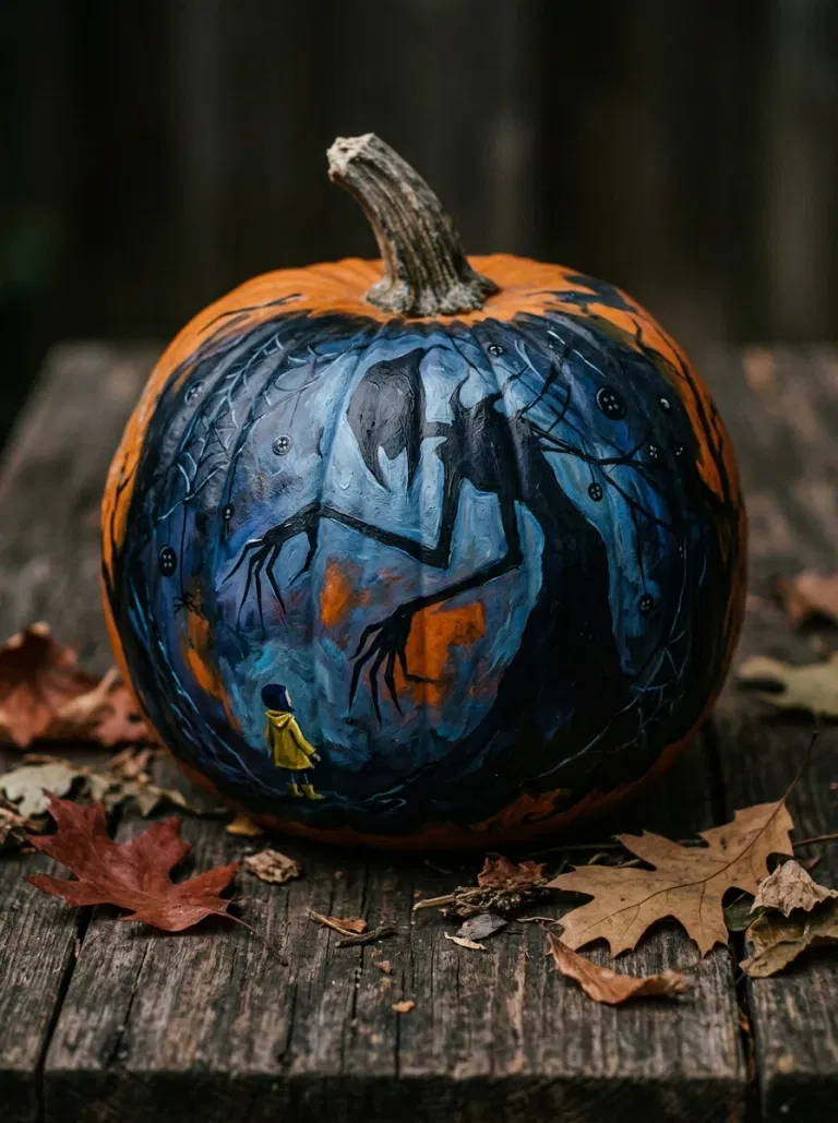 Black Button-Eye Pumpkin